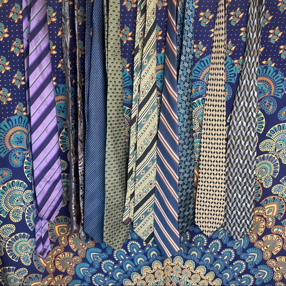 Silk tie bundle - various brands & patterns
